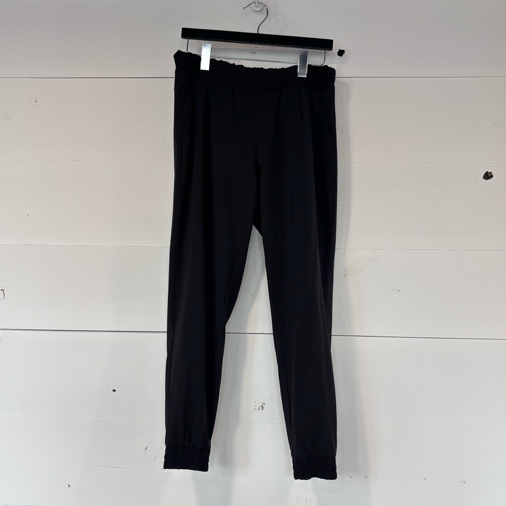 Athleta Joggers Gathered Waist and Ankle Bands Pockets 8